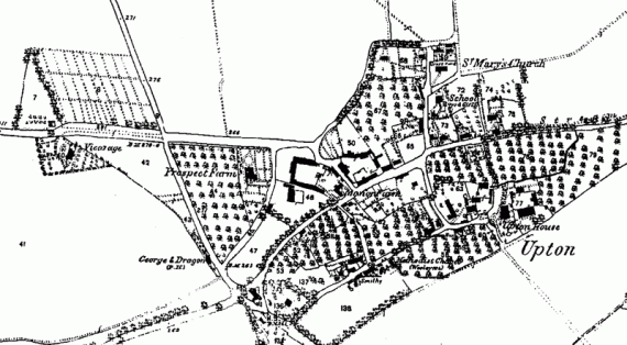 Map of Upton in 1880